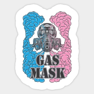 Gas Mask and Smoke Sticker